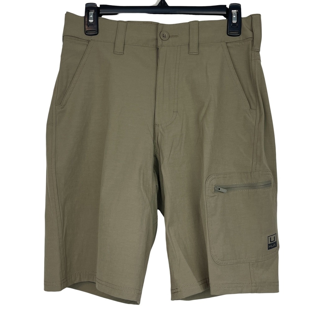 NEW Huk NXTLVL 10.5 Short Mens‎ S Next Level Green Cargo Performance Fishing